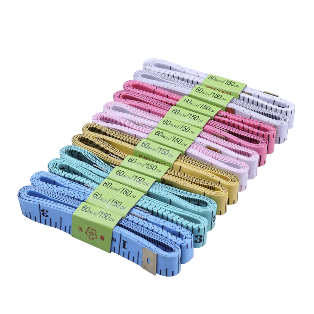 

3PCS Random Color Body Measuring Ruler Sewing Tailor Tape Measure Soft Sewing Ruler Meter Sewing Measuring Tape Household