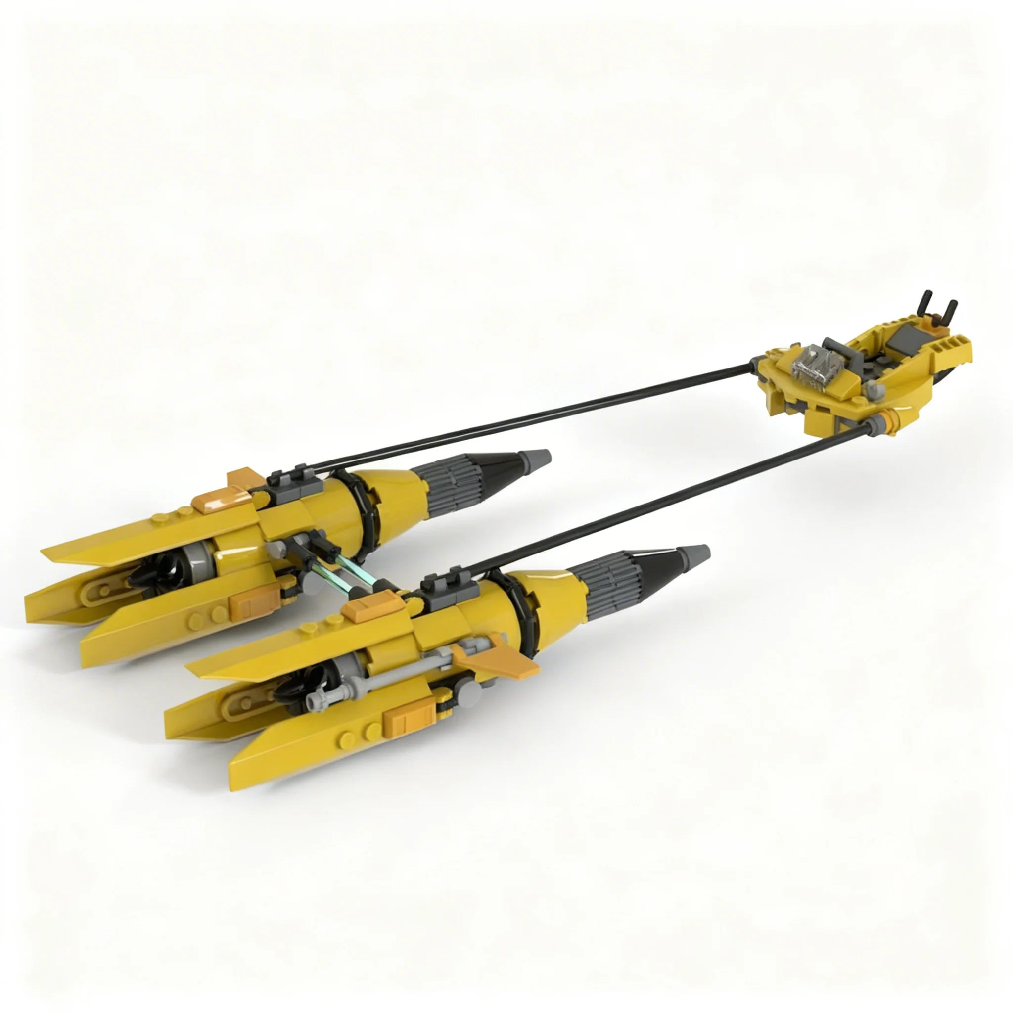 Набор для сборки MOC Anakin Podracer After Years Yellow Star (137 деталей), конструктор, серия Display Series, реплика, игрушка-подарок для конструкторов (art.: 3920dc0d63c8f) - 3920dc0d63c8f
