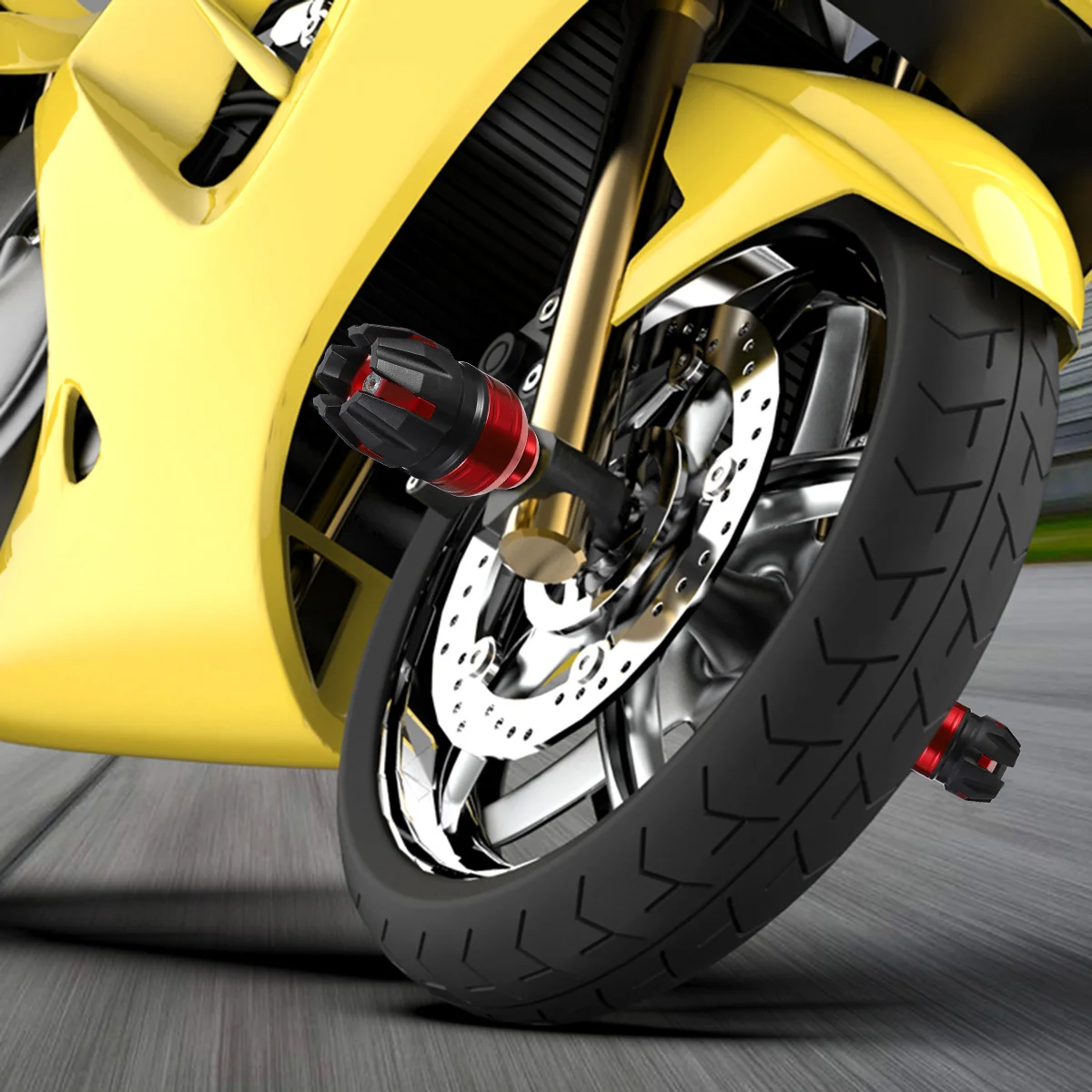 

Anti-fall Cup Front Wheel Motorbike Modification Accessory Drop Collision Cap Fork Motorcycle