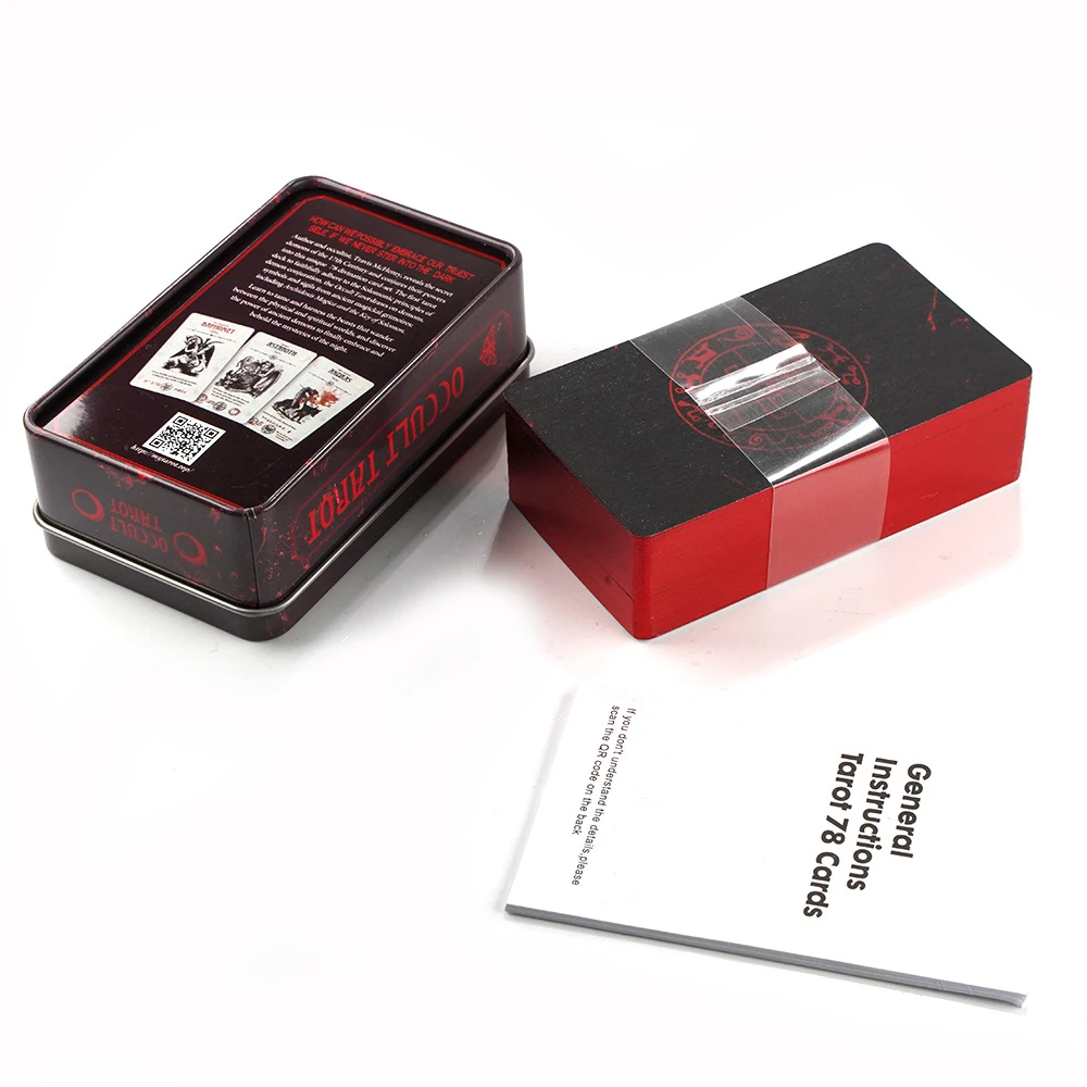 Новая высококачественная железная коробка Карта Таро мультиплеерская