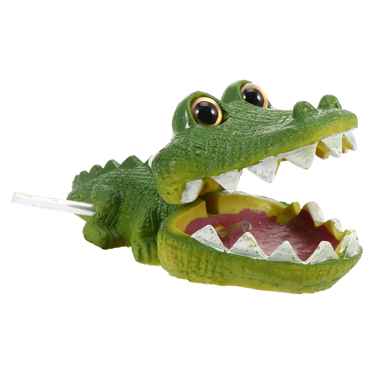 

Aquarium Accessories Fish Tank Crocodile Ornaments Decoration Resin Air