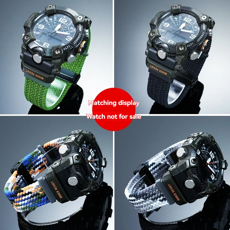 Фото Ремешок для часов Casio G-Shock GG-B100 Mudmaster / 3-го поколения Frogman / эластичный нейлоновый ремешок для замены |   Дышащие спортивные ремешки и аксессуары №3