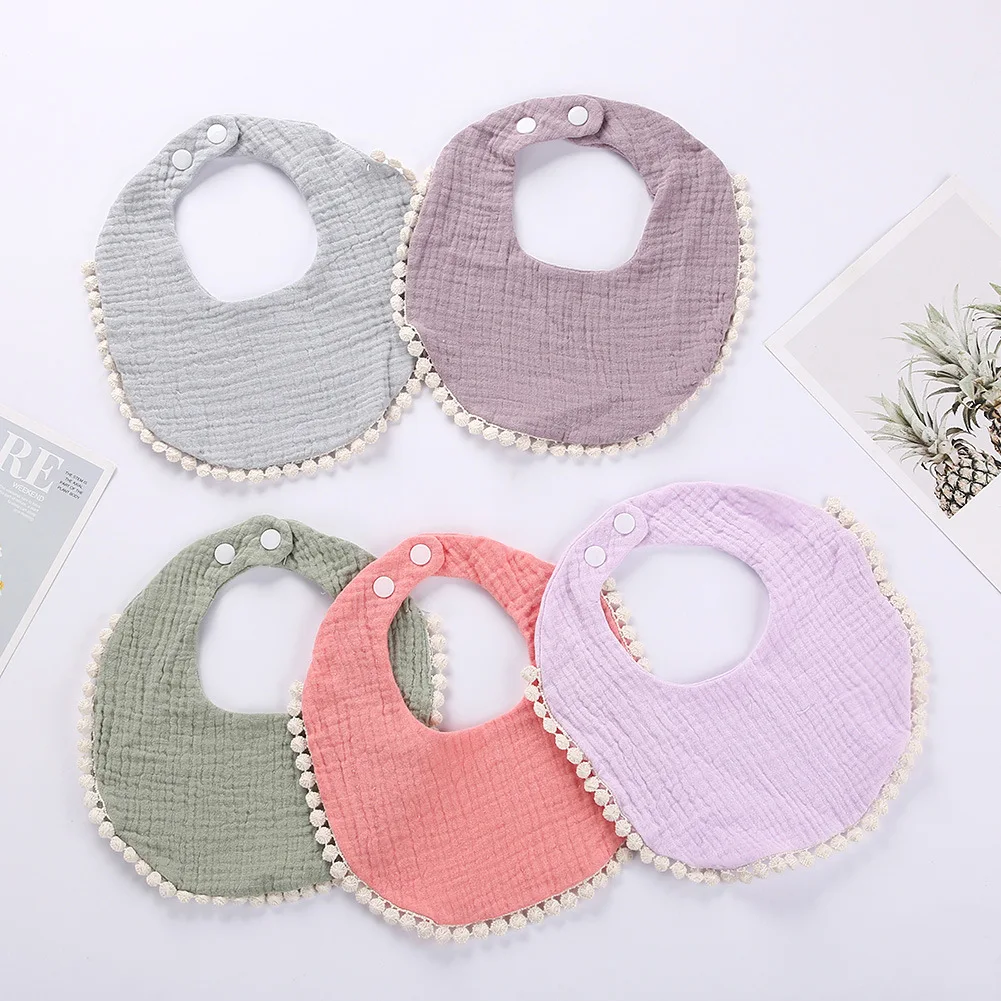 Пелёнки для младенцев Pom Baby Bibs Stuff из муслина, регулируемые кнопками, в виде банданы для мальчиков и девочек, для кормления и салфетки от слюны и отрыжки.