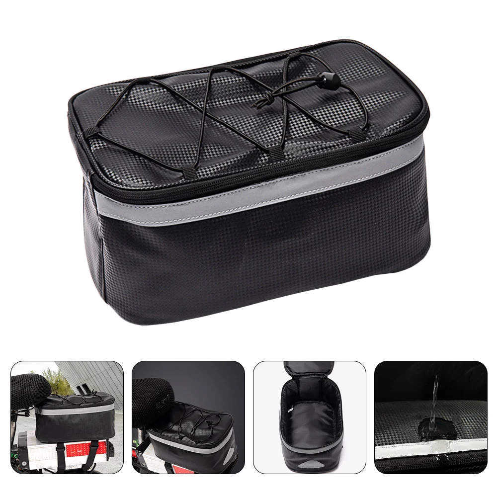 

Duffle Bag Large Bike Seat Bicycles Back Outdoor Cycling Equipment Accessory Storage Box Pvc Saddle Zipper Capacity