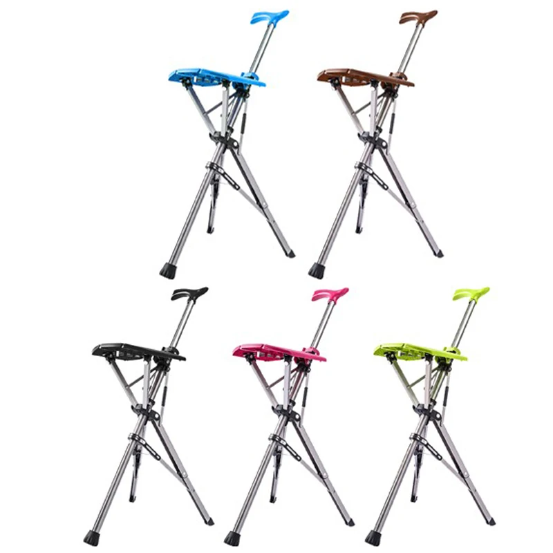 Складной стул из алюминиевого сплава для пожилых людей портативный отдыха на