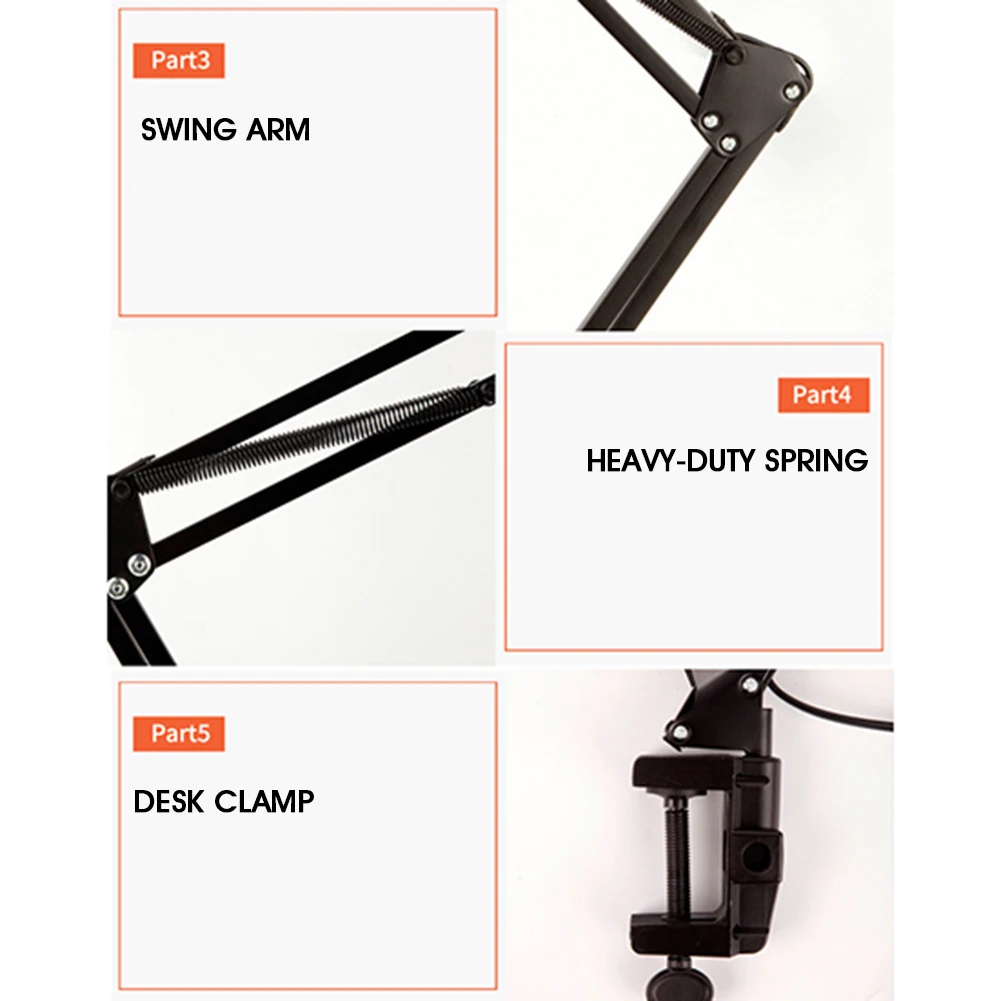 Новая светодиодная настольная лампа с металлическим поворотным рычагом