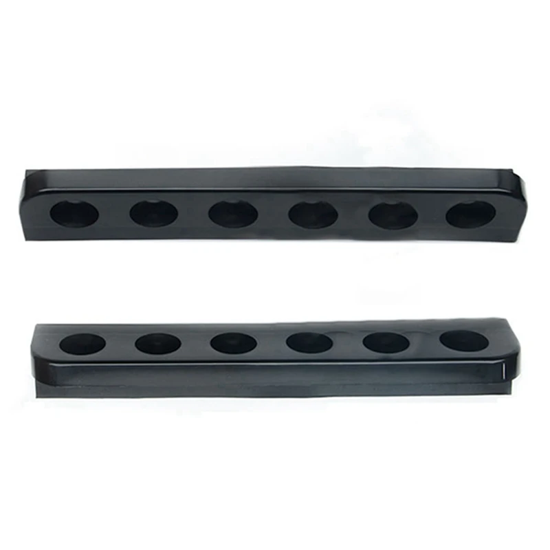 

2X 6 Holes Pool Stick Holder Stand Cue Rack Billiard Tool Space Saving Wall Mount Pool Cue Holder