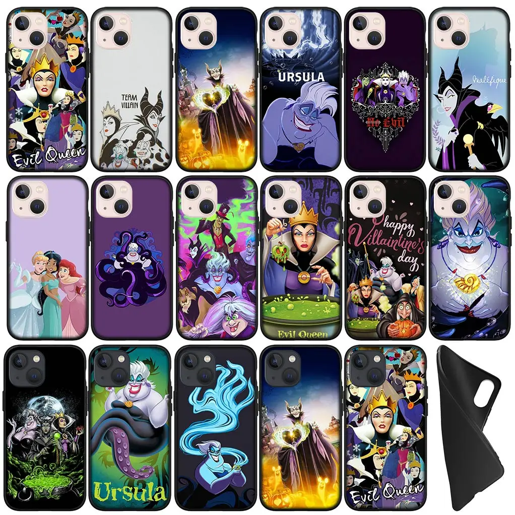 Evil Villains Ursula Princess Maleficent Phone Cover for Apple iPhone 11 16 Pro XS Max X XR 6 7 8 6S Plus + SE 2022 8+ Case