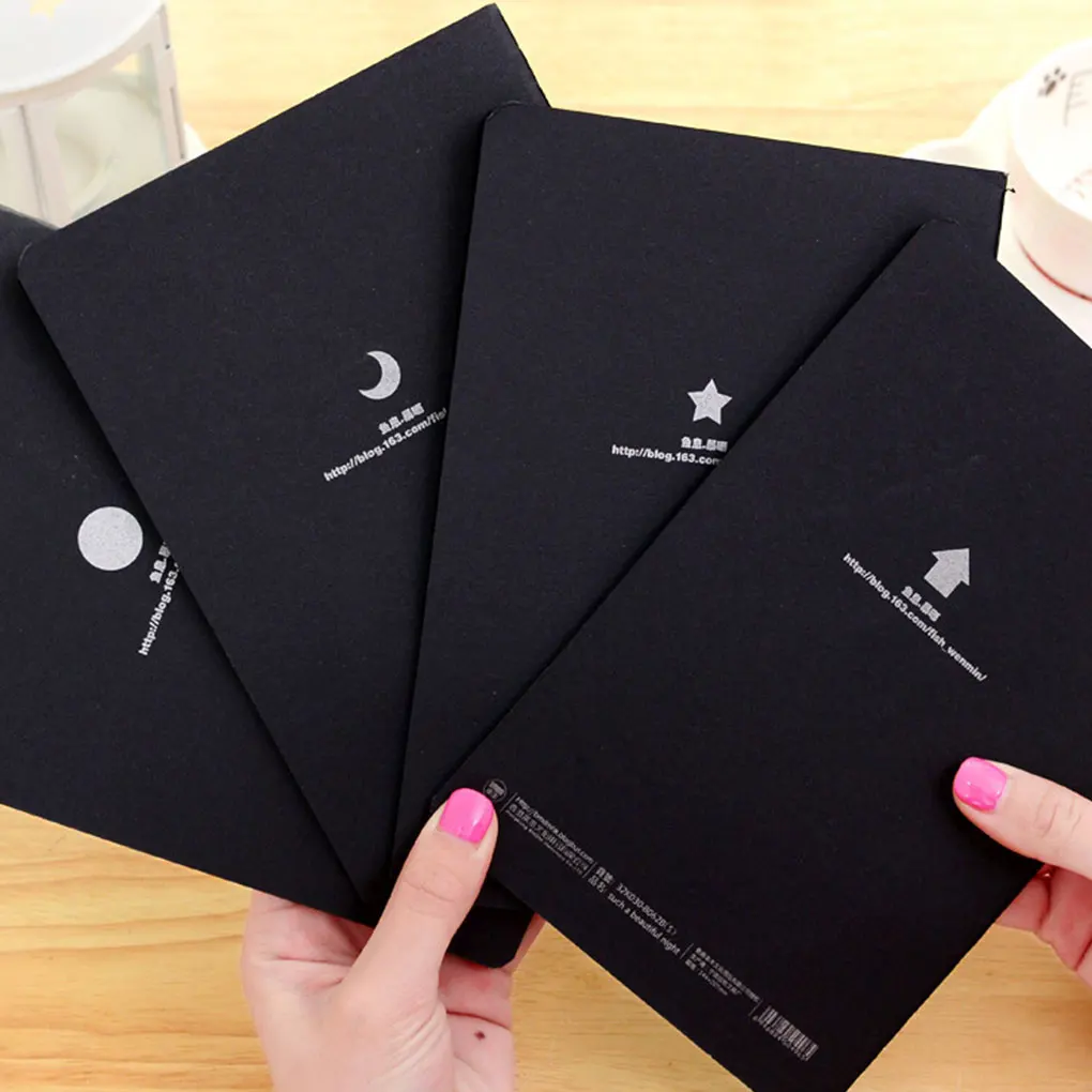 

Черный Альбом для зарисовок, черные канцелярские принадлежности, черный бумажный планировщик, дневник, сделай сам, фотоальбом для взрослых ...