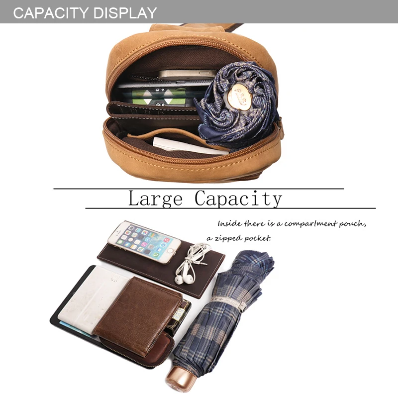 Рисунок 6 - Винтажная мужская сумка-слинг из кожи Крейзи Хорс