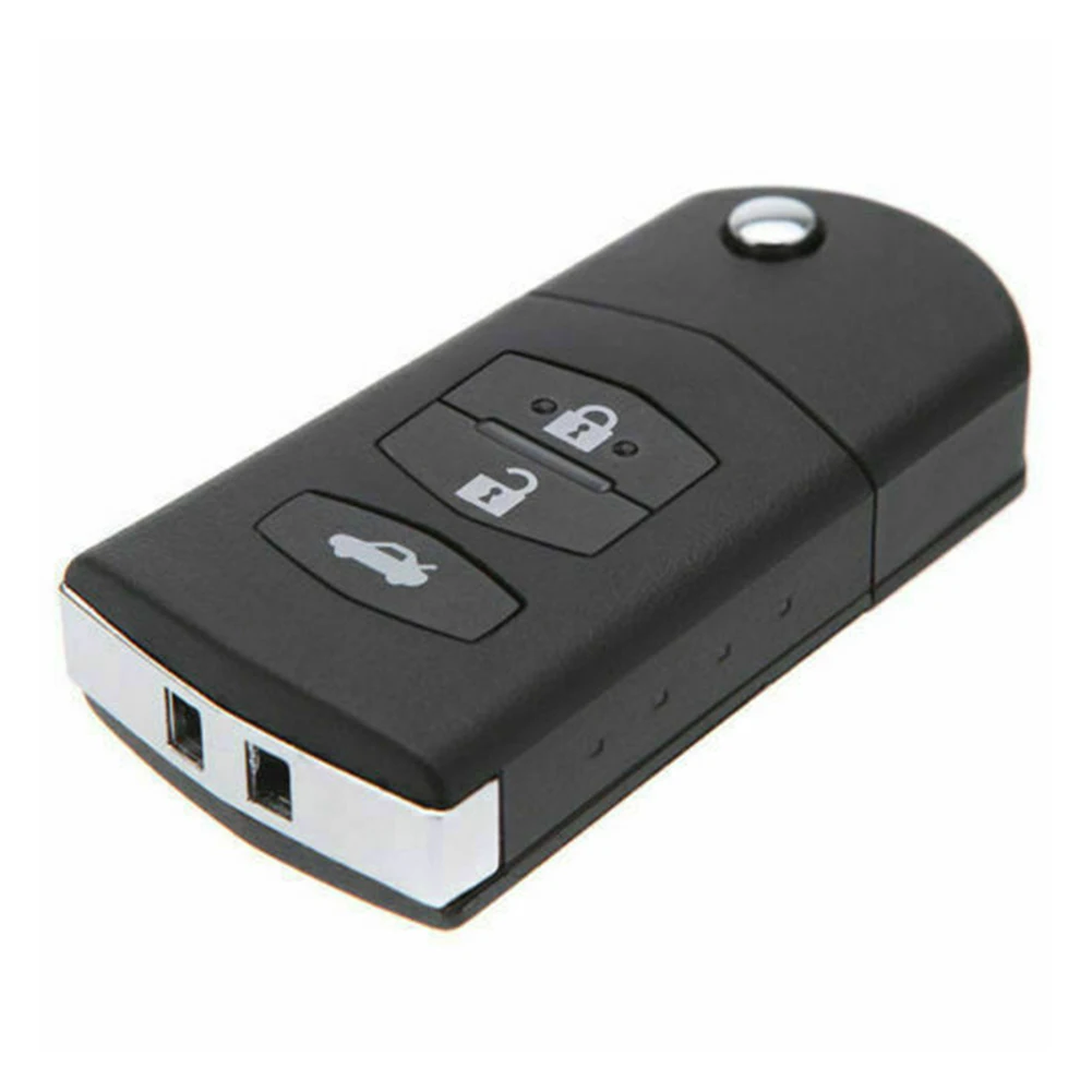 

Accessories Key Shell 3 Buttons Blade Case CR1620 Battery Flip Fob For Mazda Key Shell MX5 RX8 Assembly Durable