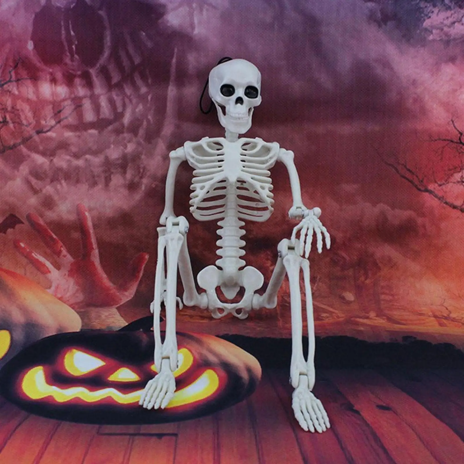 

Новый скелет на Хэллоуин, 40 см, 2022, оптовая продажа, помощь при обучении, анатомии, художественный скетч, череп на Хэллоуин, гибкая анатомичес...