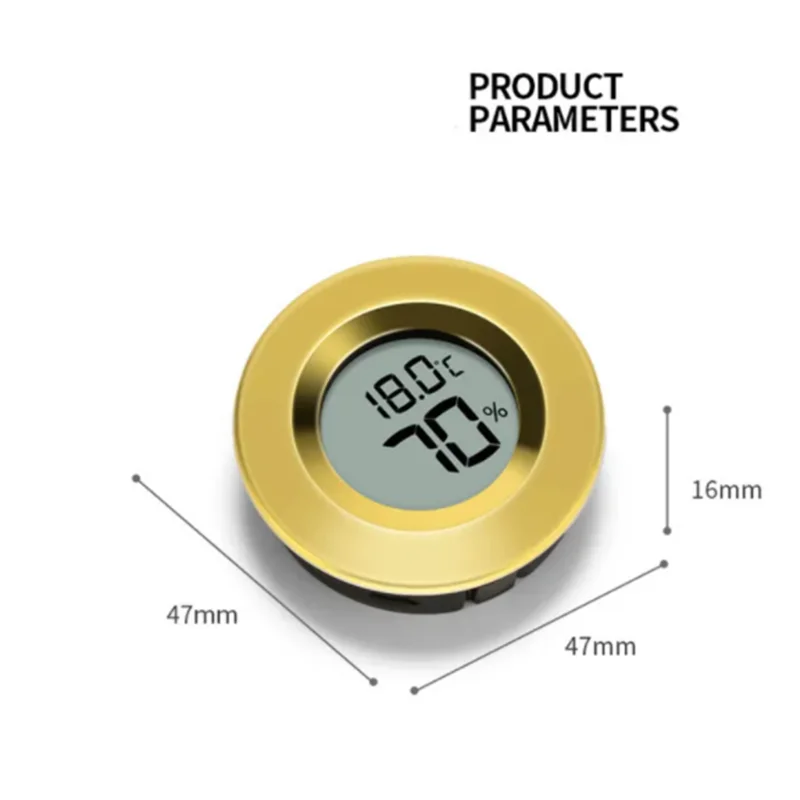 2 в 1 гигрометр для сигар термометр круглый измеритель влажности монитор