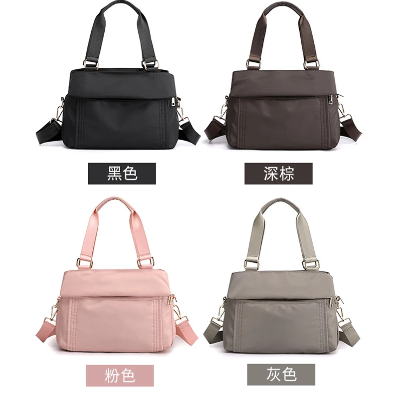 Women Handbags Nylon Travel Bag Casual 2023 New Totes Bags Quality Waterproof Shoulder Crossbody Bag Solid Color Business Bag