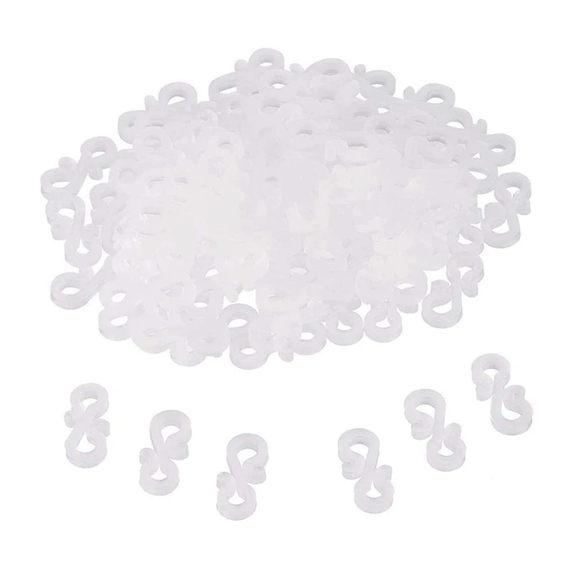 

120Pcs Plastic S Clips Outdoors Gutter Hook,Christmas Lights Gutter Clips Christmas Light Clips For Gutters Gutter Hooks