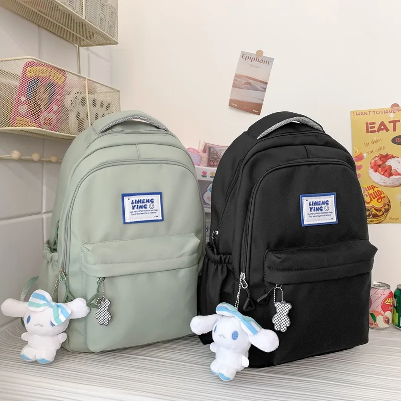 

2023 Korean Style Cute Backpacks Women Waterproof Nylon Small Shoulder Bags for Teenage Girls Schoolbags Flower Travel Backpack