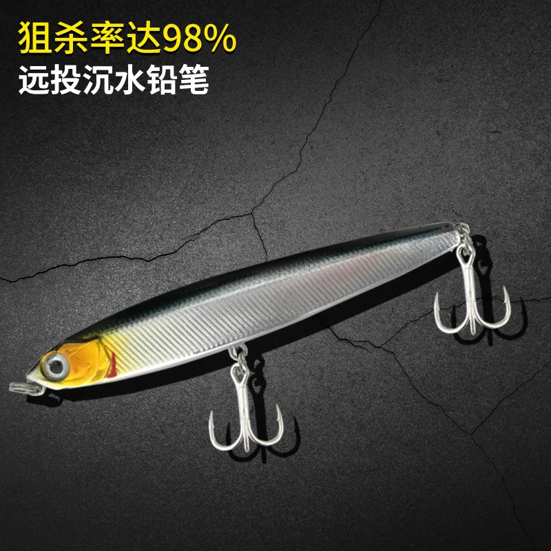 

Sea.Yolo 10 Pieces Fishing Hook High Carbon Steel With Thorn Submerged Pencil Hard Bait Hook Lake Bass Fishing Accessories