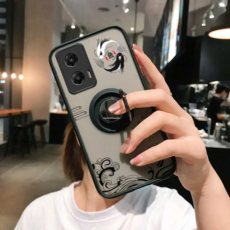 Чехол для телефона GStylus Balance of Koi Skin-feel Ring Motorola Moto G Stylus 5G Power Play чистый чехол