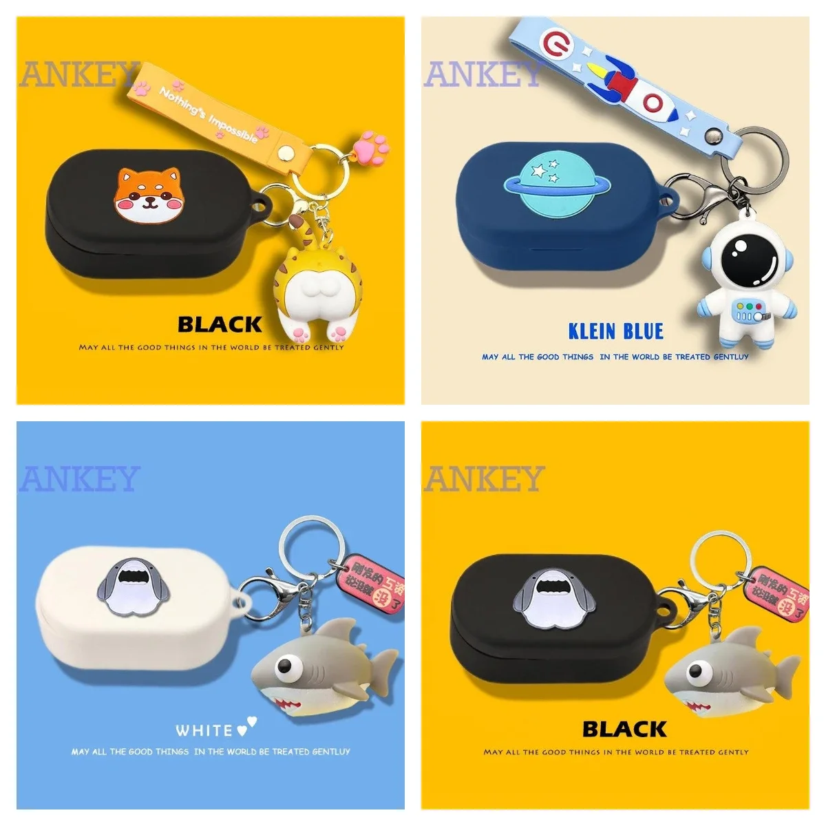 Чехол для Oppo Enco Buds2 Pro силиконовый чехол Buds2Pro с милой акулой мягкий защитный