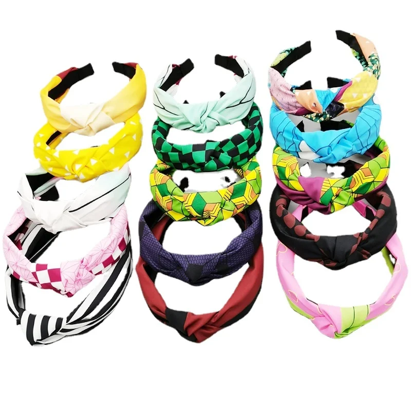 

Anime Demon Slayer Kamado Nezuko Tanjirou Demon Slaying Corps Cosplay Hair Band Girls Headdress Hair Accessories Gifts For fans