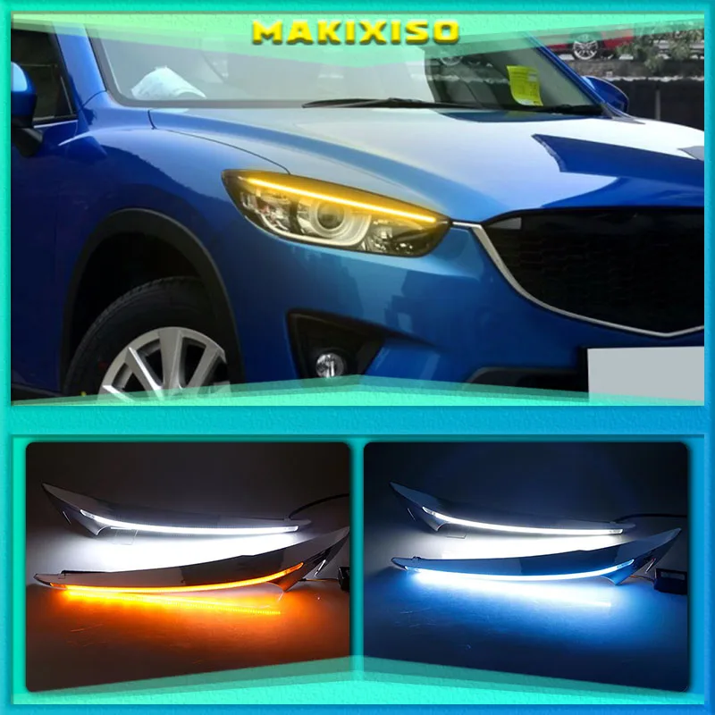 

Для Mazda CX-5 CX5 2012 - 2016 дневные ходовые огни, противотуманные фары, реле светодиодной дневной свет, автомобильный стиль, бесплатная доставка