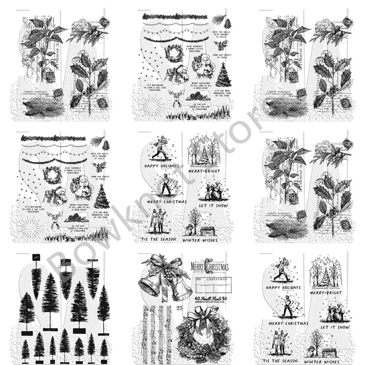 

Christmas Wreath Clear Stamps No Cutting Dies for DIY Scrapbooking Album Paper Decorative Crafts Embossing 2022 New Arrival
