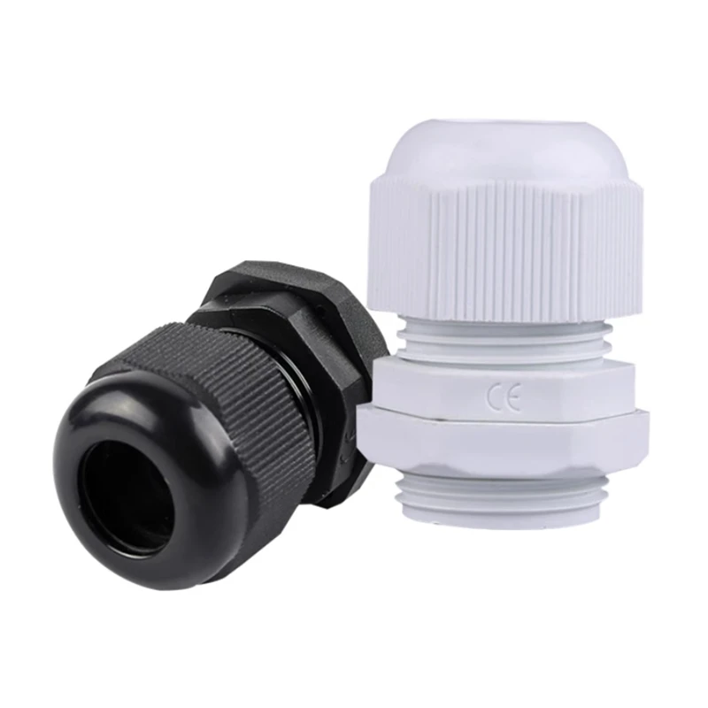Белый нейлоновый водонепроницаемый разъем ввода электрического кабеля 1/2/5/10 шт.
