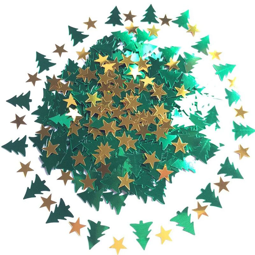 

Christmas Tree and Star Shaped Merry Christmas Table (Green & Yellow)