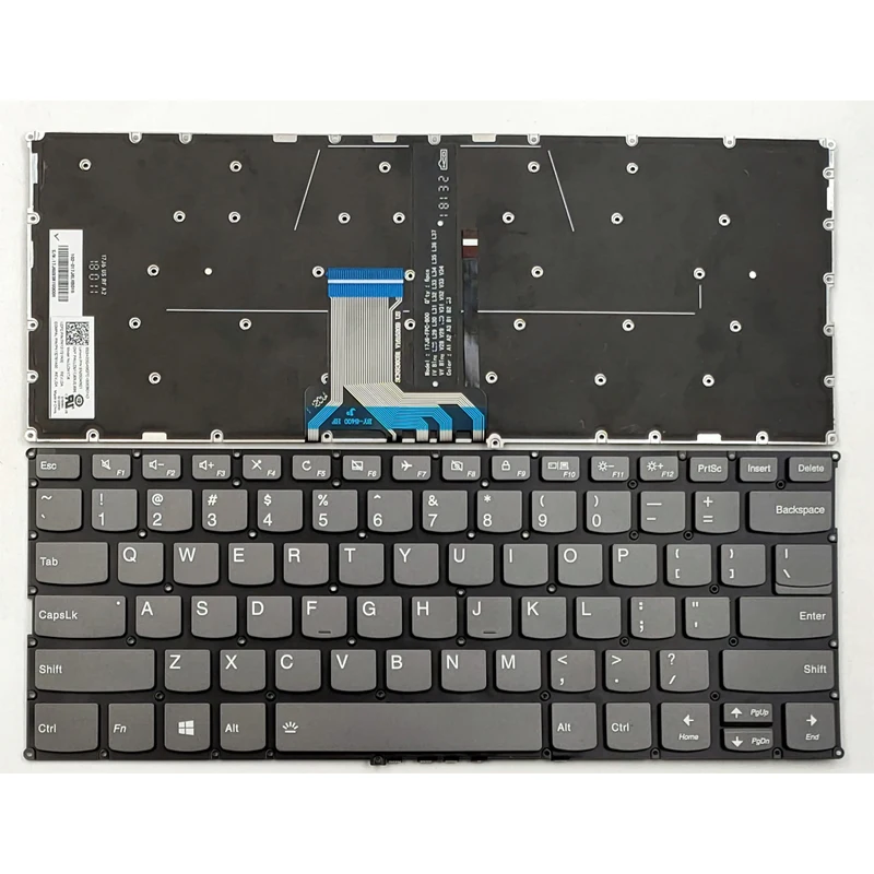 Новая клавиатура для ноутбука Lenovo Yoga 720-12IKB США черная с подсветкой 9Z.NDUBN.B01