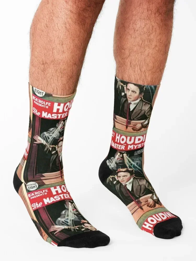 Винтажный постер фильма — Гарри Хоудни в мастере Mystery (1919) носки для регби гольфа