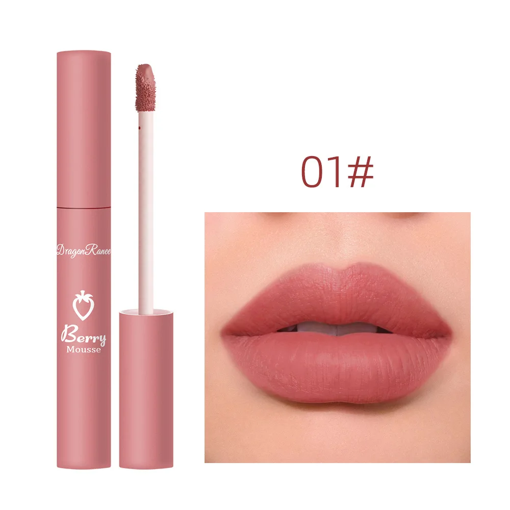 1PC Makeup Matte Nude Liquid Lipstick 12 Colors Waterproof Long Lasting Lip Gloss Sexy Red Pink Velvet Lipsticks Women Cosmetic - купить по