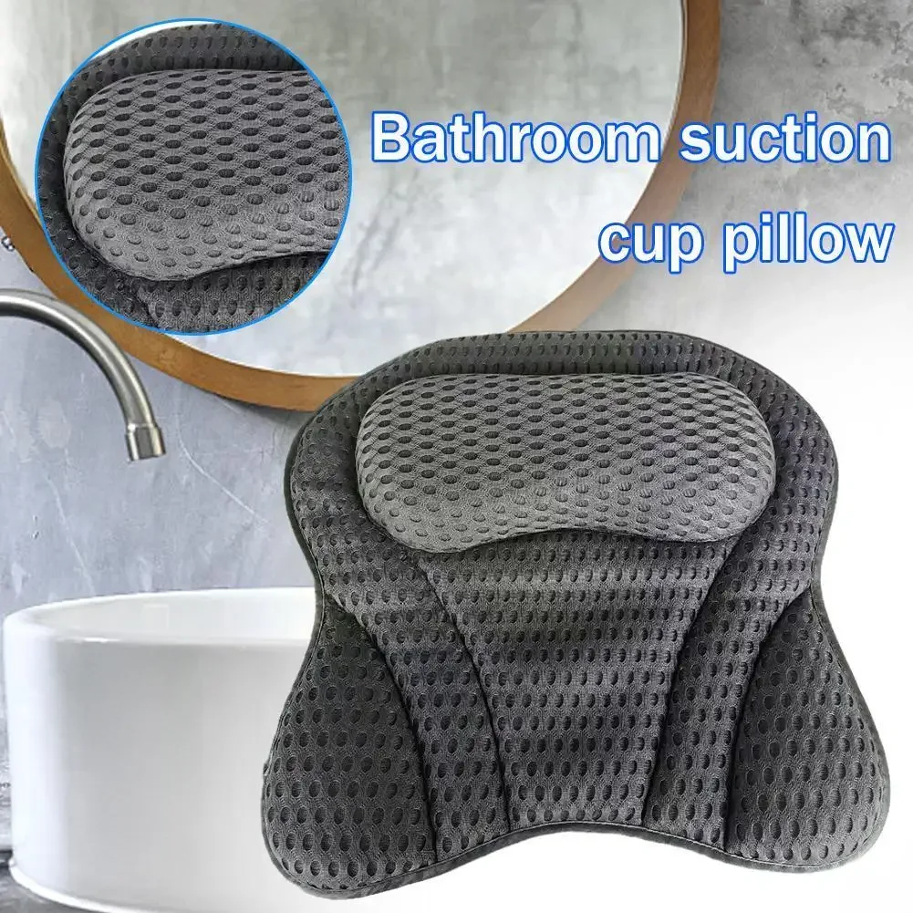 

3d инструмент для ванны, губка для ванны, массаж спины, расслабляющий спа Z0f6, мягкая подушка для шеи с 1 подушкой на присоске