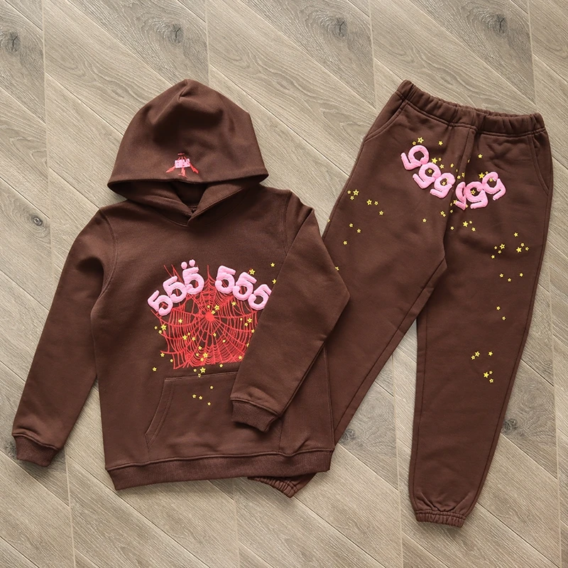 

Детский комплект из толстовки и пенопласта с принтом Young Thug Sp5der 555555