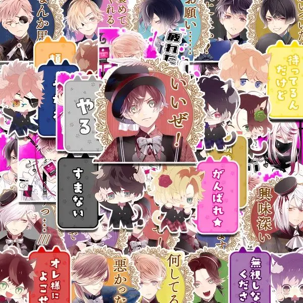 

Набор стикеров Diabolik Lovers