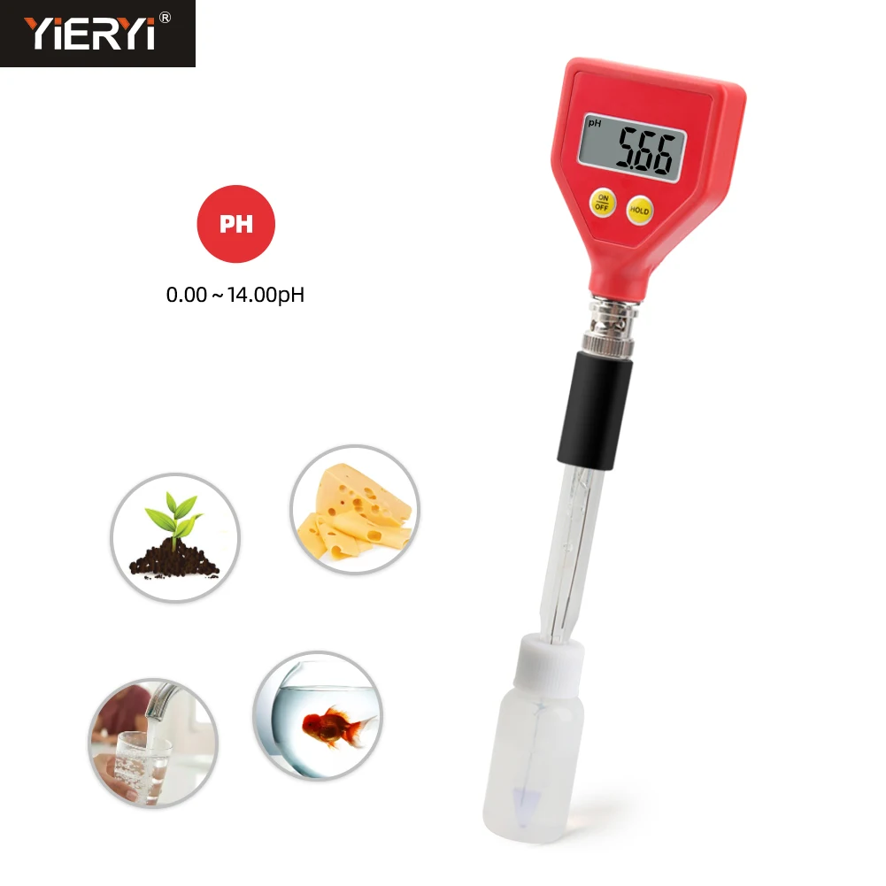 Verificador Digital do Medidor de ph do Solo do Verificador da Acidez da Água para Plantas Flores Alimento Vegetal Medidores de PH