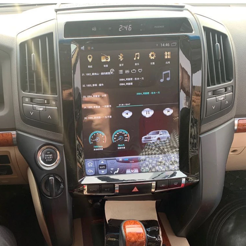Для Toyota Land Cruiser Lc200 2006-2018 Android мультимедийный DVD-плеер Carplay GPS-навигация с сенсорным