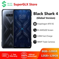 Global Version Black Shark Gaming Phone Snapdragon 870 Mobile Phone 144Hz Display 120W Fast Charging Smartphone