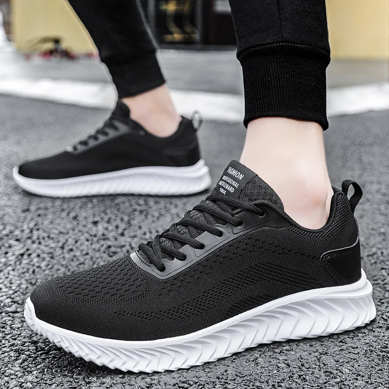 

Fashion Men's Casual Sneakers Mesh Breathable Comfortable Running Shoes Lightweight Hiking Shoes Sweat-absorbing Deodorant Shoes