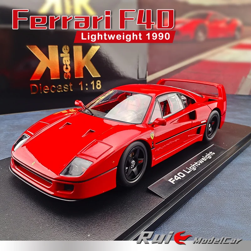 

1:18 KK-Scale Ferrari F40 Lightweight 1990 Alloy Simulation Car Model