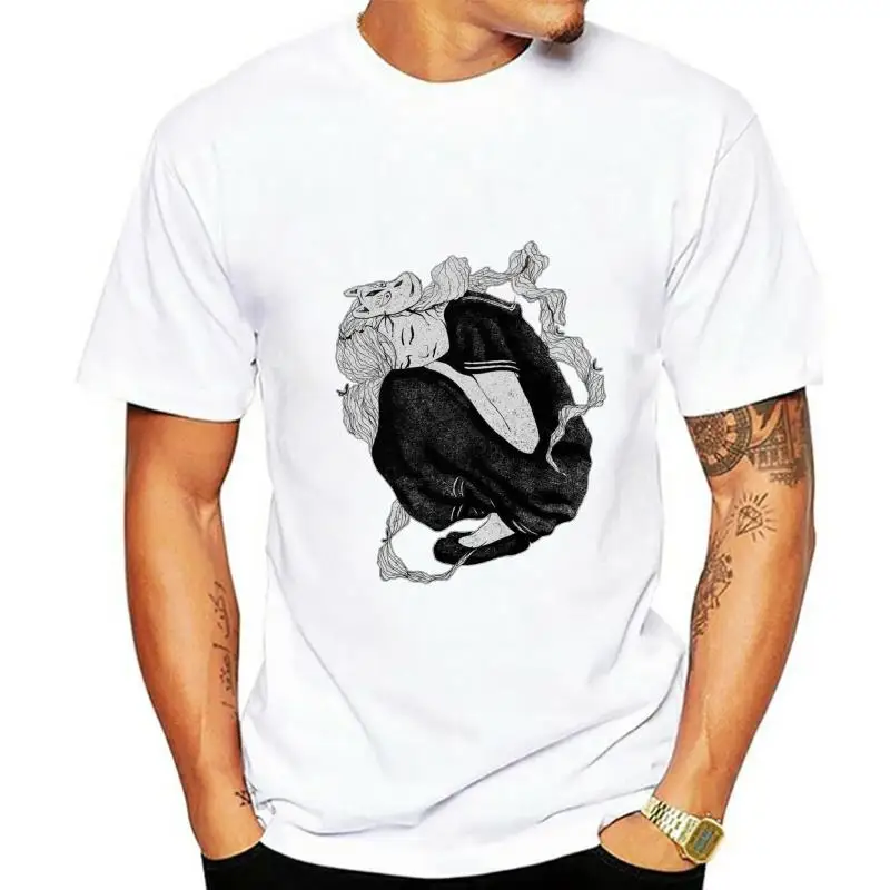 

Рубашка в стиле аниме японская рубашка школьница Kitsune Манга футболка унисекс размеры для девушек напечатанные вручную