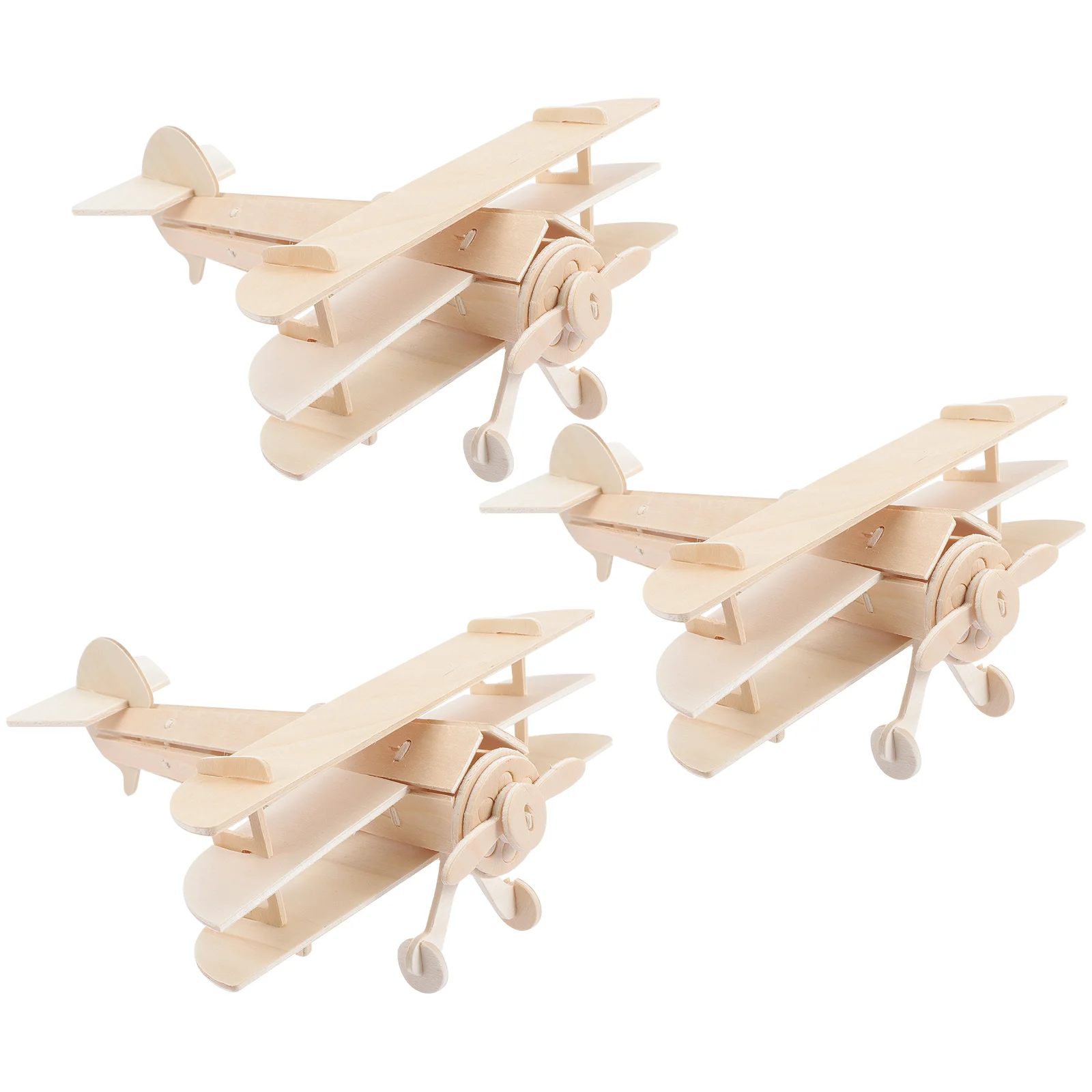 

3 шт. деревянная отделка, 3d модель, сборные игрушки, самолеты, наборы, декоративные деревянные детские Развивающие головоломки для детей
