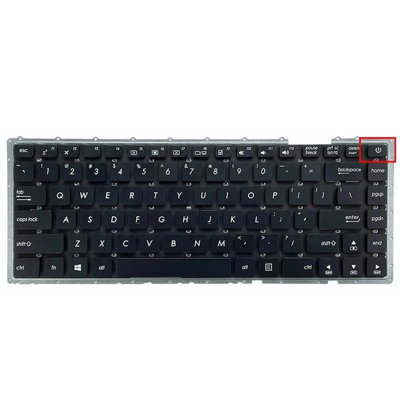 Клавиатура для ноутбука Asus X442 X442U X442UA-GA100R X442UR A480U F442U R419U черная английская без