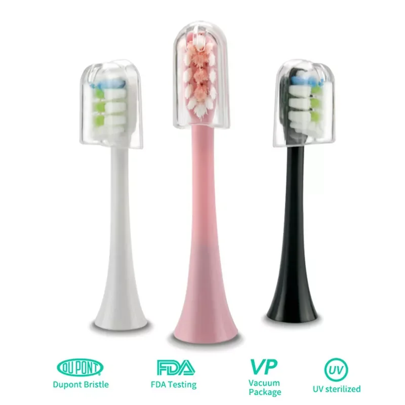 

Electric Toothbrush Heads Foodgrade Bristle Replacement Tooth Brush Head Nozzles with Anti-dust Cap Daily Hygiene Care Yunchi