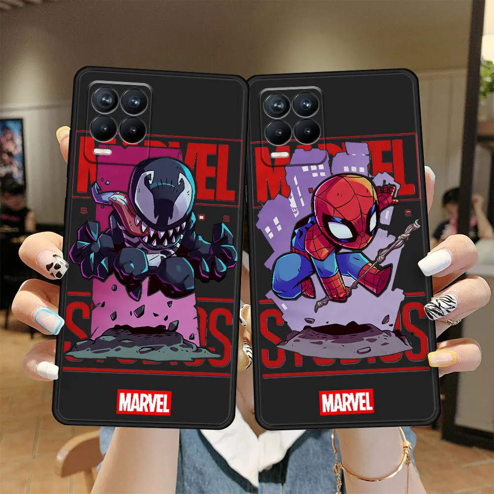 

TPU Marvel Man Venom Spider-Man Coque Phone Case Funda for Realme C15 8 Pro 7 C21Y C3i C21 C11 9 6 C3 7i 9i Neo2 C25Y C35 GT2