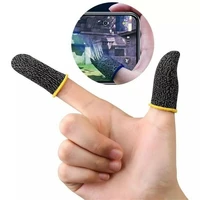 1 pair gaming finger sleeves 18 pin ultra thin copper fiber finger cots breathable fingertips compatible for pubg mobile games