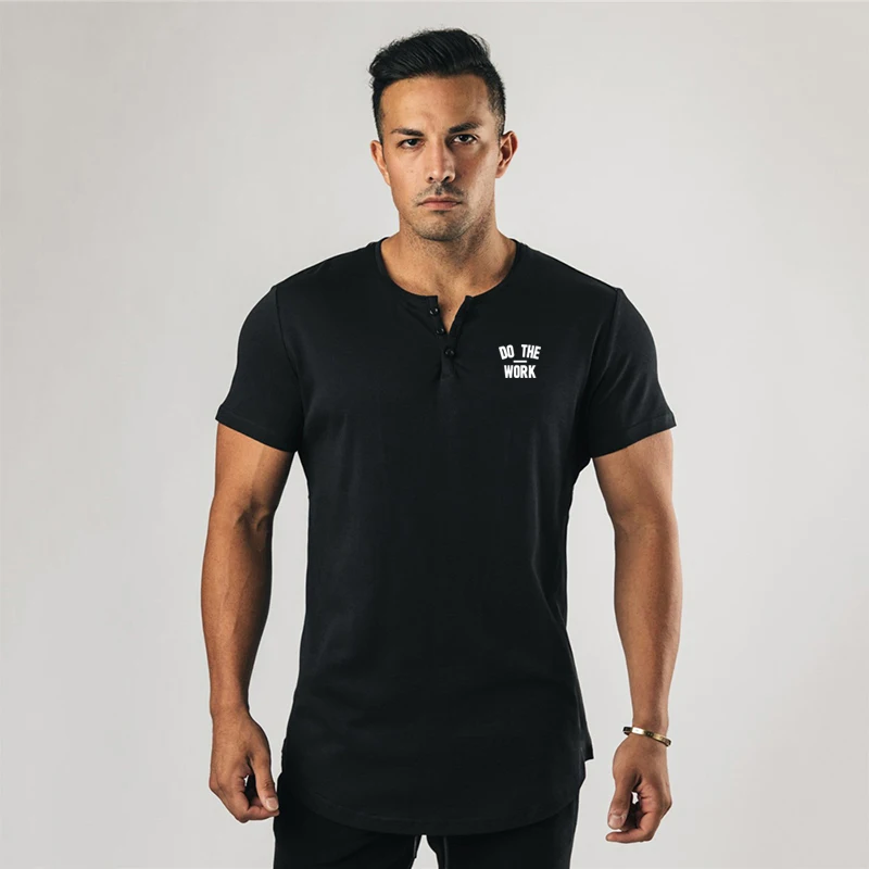 

Женские спортивные топы для бега, летние модные мужские дышащие хлопковые футболки с принтом на пуговицах, облегающие рубашки с коротким рукавом