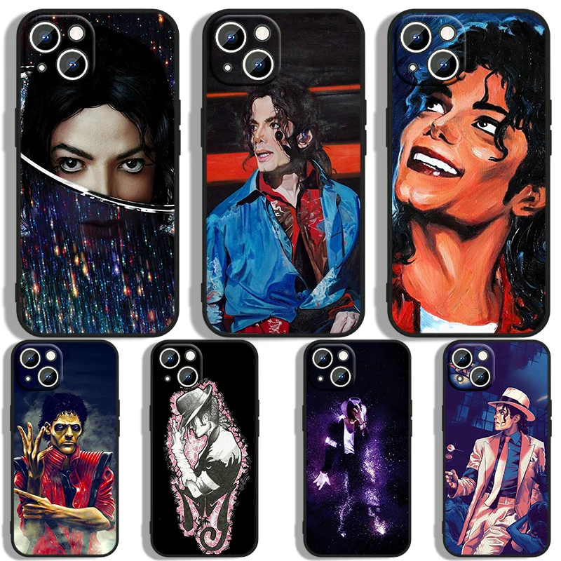 

Dance king Michael Jackson Phoen Case For Apple iPhone 11 12 13 14 Max Mini 5 6 7 8 S SE X XR XS Pro Plus Black Cover Soft Back