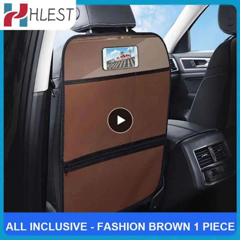 

Storage Kick Pad Anti-kick Leather Anti Kick Mat Pad Seat Cover Anti-dirty Multipurpose Car Seat Back Protector Cover