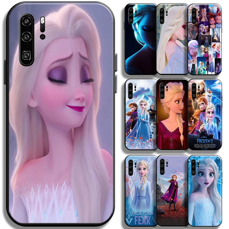 

Disney Cute Frozen Elsa Anna For Huawei P30 P30 Lite P30 Pro Phone Case Back Cover Coque Soft Liquid Silicon