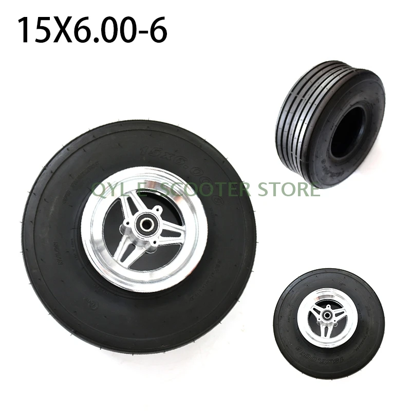 6 Inch 15x6.00-6 Tubeless tire tyre wheels 15X6.00-6 For Small Mini Citycoco Scooter 168CC Karting Go Kart Motorcycle Tyre Parts